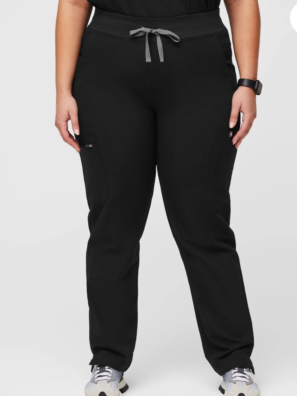 Figs Yola High-Rise Slim Scrub Pant XXL black